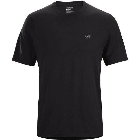 Arc’teryx Black Men’s Extra Large XL Cormac Crew Neck Logo Short Sleeve T-shirt - Picture 2 of 8